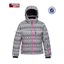 Veste de ski 100% polyester matelassée imperméable pour enfants